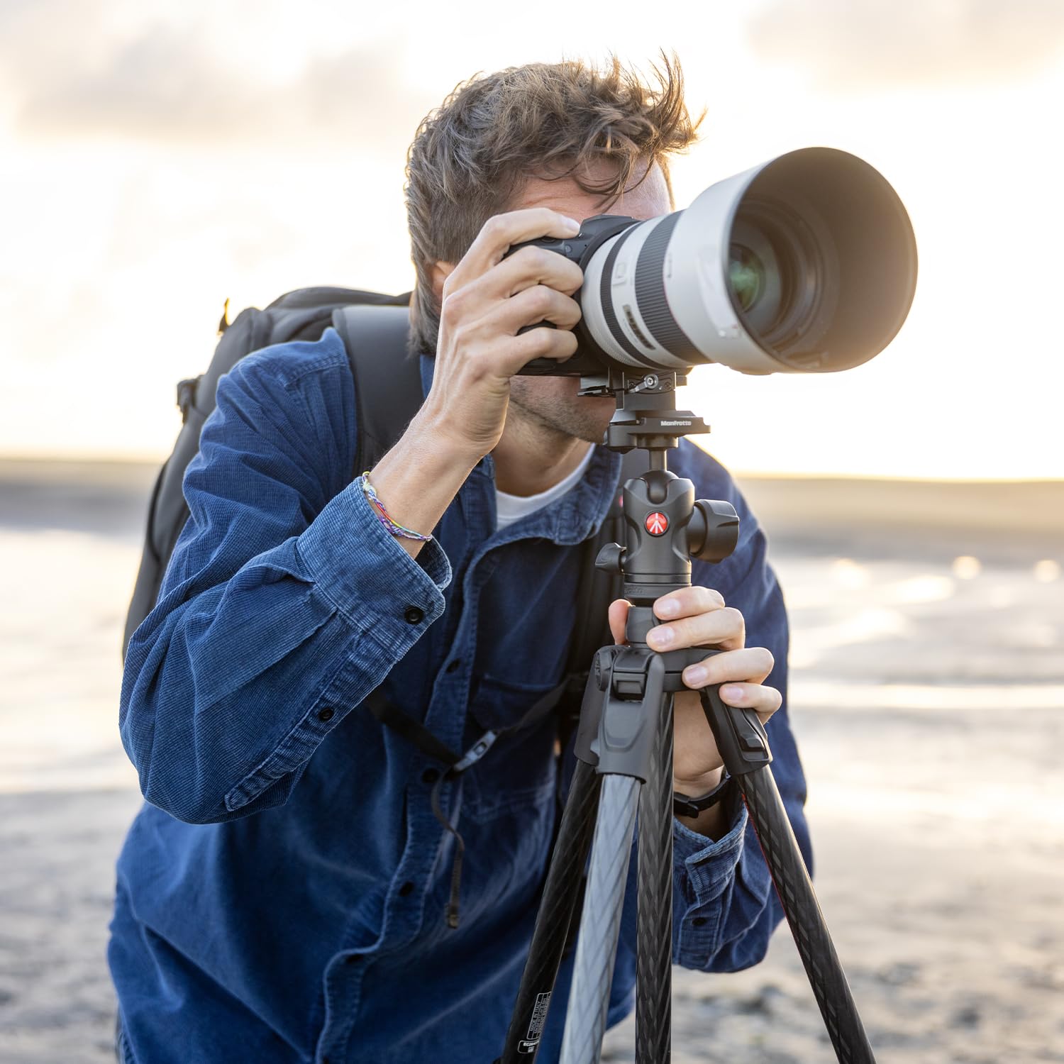 MANFROTTO Befree Advanced AS Statyw Podróżny Carbon DSLR i Bezlusterkowe — miniatura 7