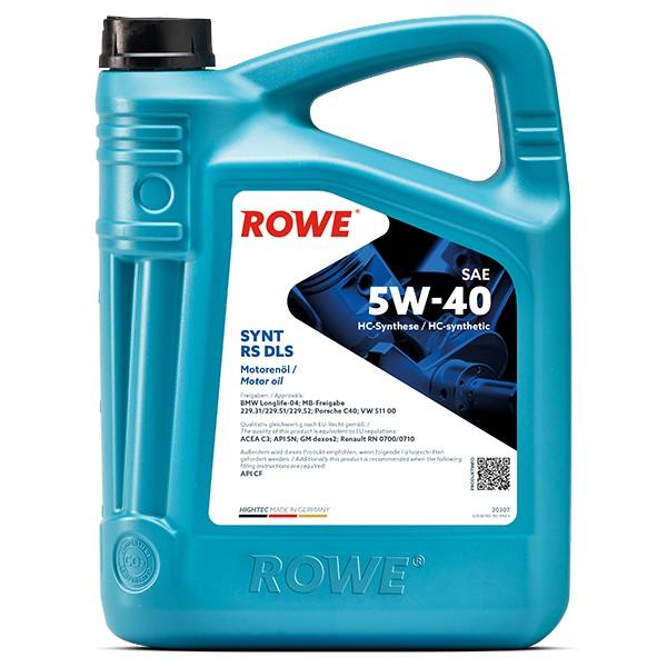 Hightec Synt Rs Dls 5W-40 5L Rowe Bmw LL-04 MB-229.31/ 229.51/ 229.52 Porsc