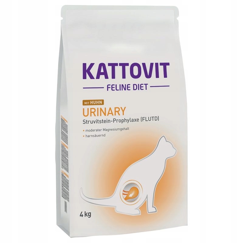 Levně Suché krmivo pro kočky Kattovit Urinary kuře 4 kg
