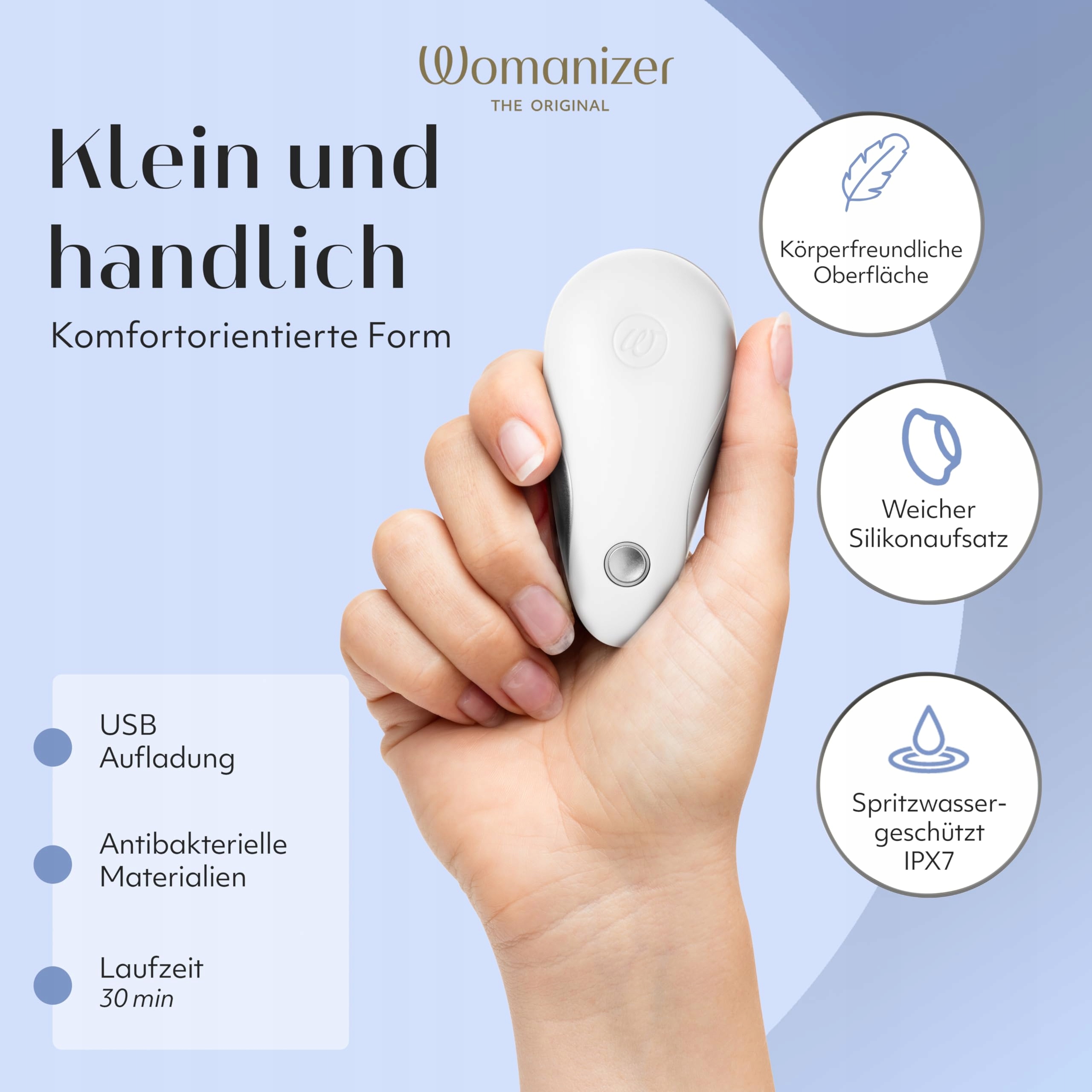 WOMANIZER Starlet Stymulator Klitorisu Dla Kobiet Wodoodporny i Cichy — miniatura 3