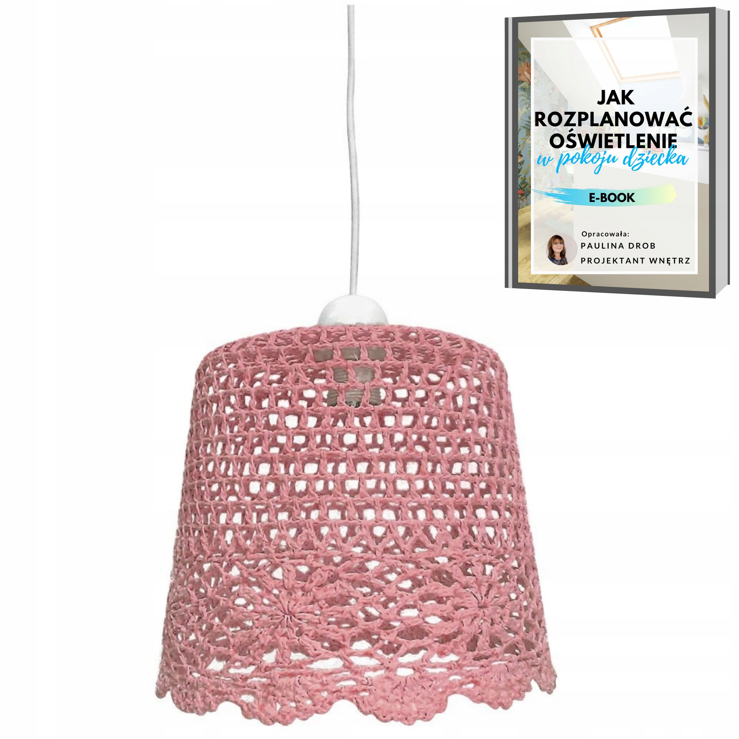 

Lampa Żyrandol Boho Do Pokoju Dziecka Różowa