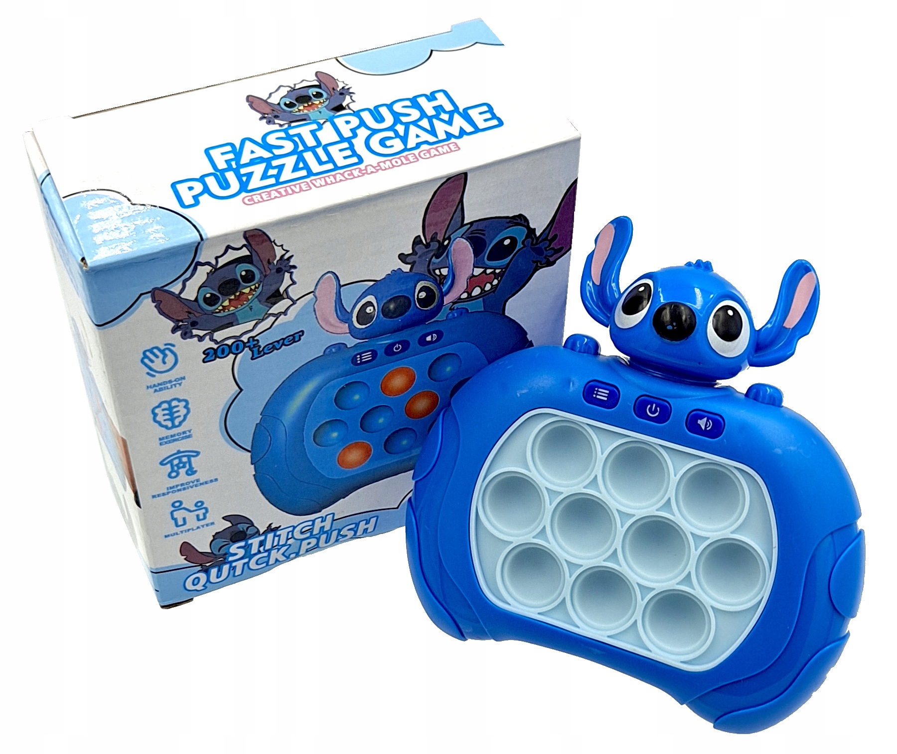 Gra Zręcznościowa Pop It Stich Elektryczna Antystresowa Dla Dzieci