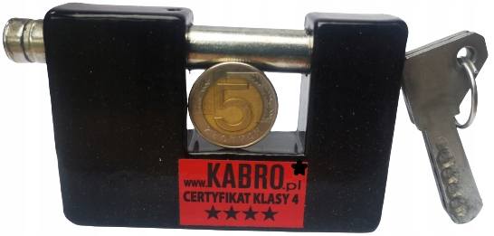 KABRO KŁÓDKA C4-32MM NA KLUCZ ANTYWŁAMANIOWA ATEST