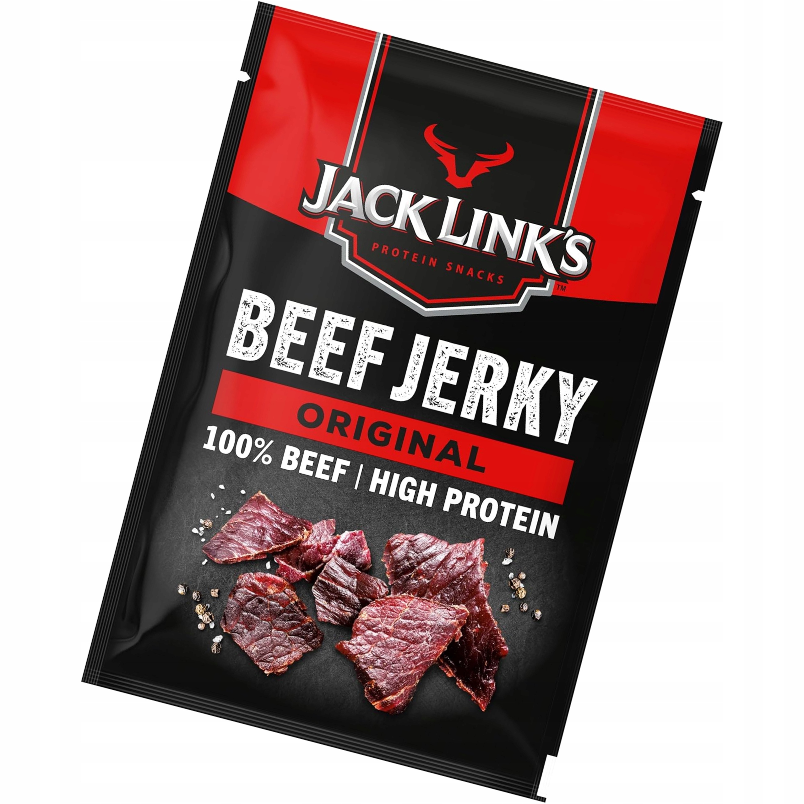 Levně Sušené Hovězí Maso Jack Links Beef Jerky Original Protein Fit Svačinka 60 g