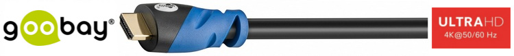 Kabel HDMI 2.0 Goobay Premium 4K 60Hz 2m Standard HDMI 2.0