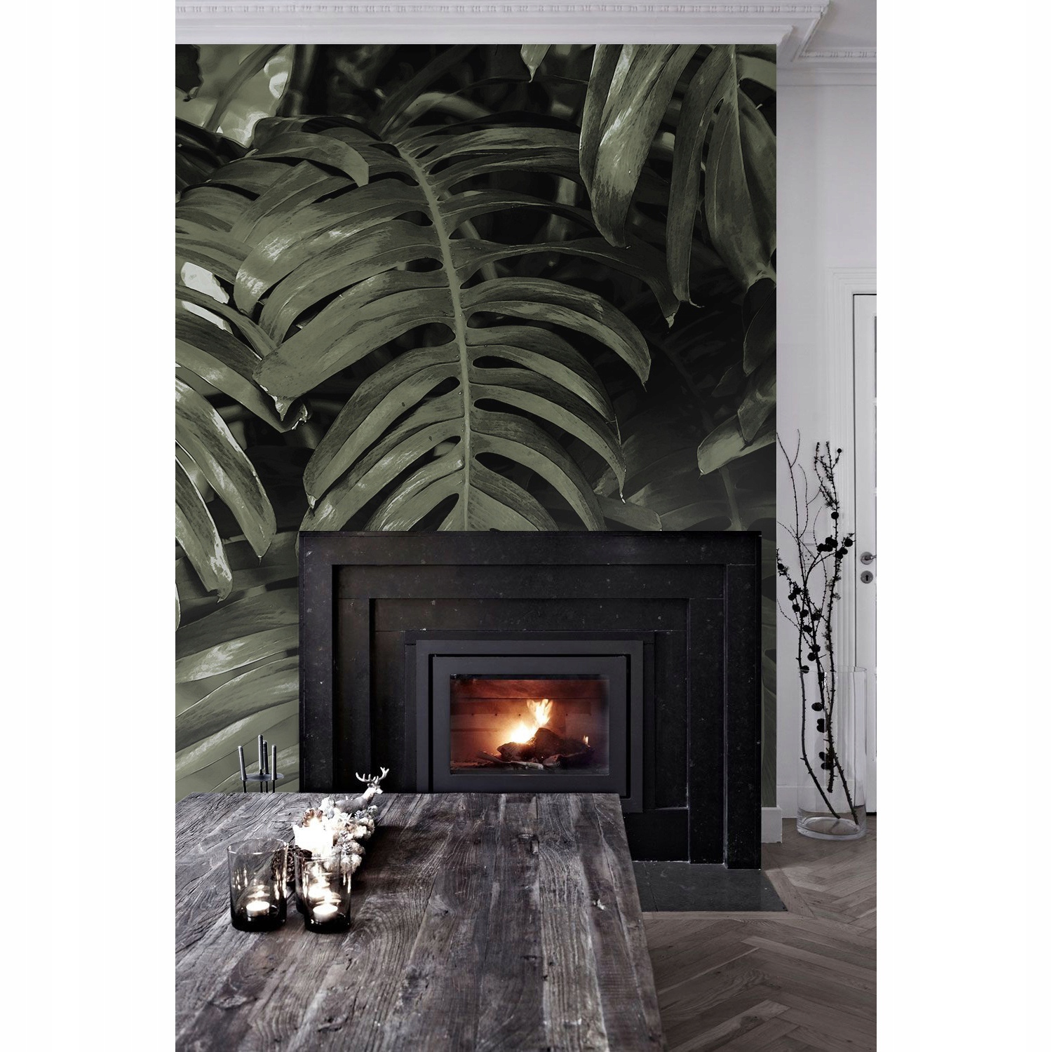 

Tapeta flizelina Bananowiec liście 104x70 + klej