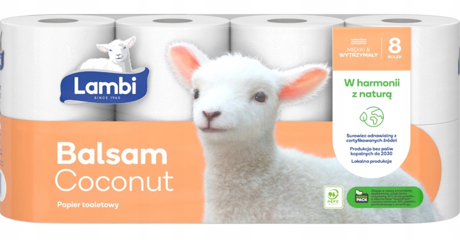 

Lambi Balsam Coconut papier toaletowy 3W 8 rolek