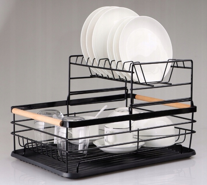 SUSZARKA DO NACZYŃ DWUPOZIOMOWA OCIEKACZ TALERZE Materiał wykonania metal