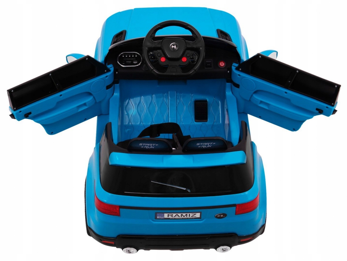 Auto na akumulator L1 Pilot MP3 LED Niebieski Długość pojazdu 92 cm
