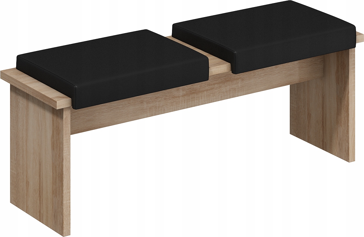 Dvojitá stolička Gambit 05 sonoma světlá/eco černá