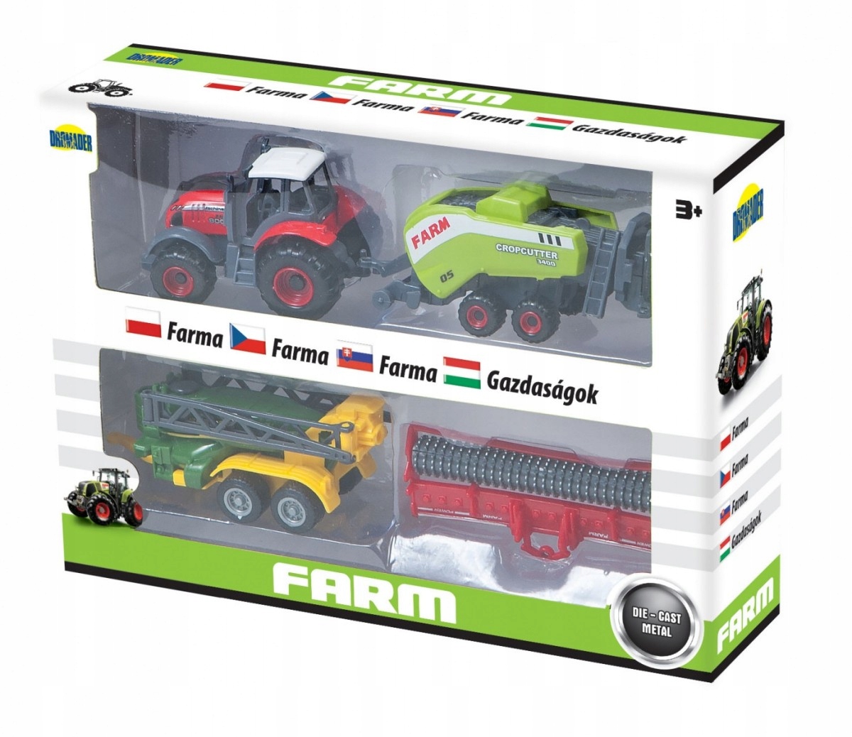 

Farma zestaw maszyn traktor w pudełku p6