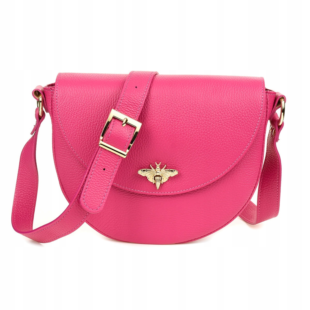 Kožená kabelka Vezze Vespa Luna Fuchsia