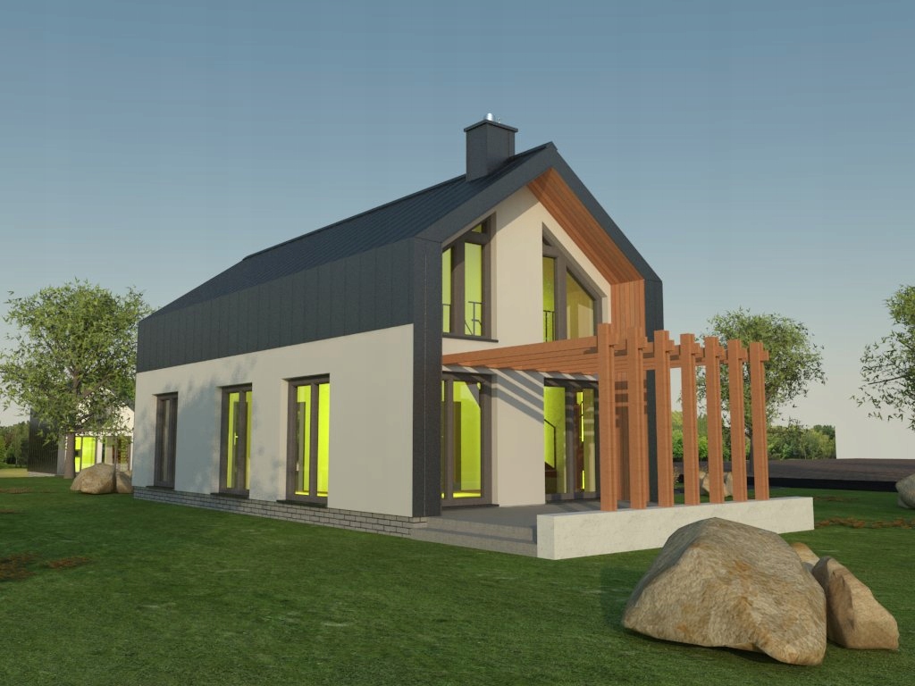 Projekt Domu 70m2 Dom Na Zgłoszenie Stodoła Rekrea Marka inna