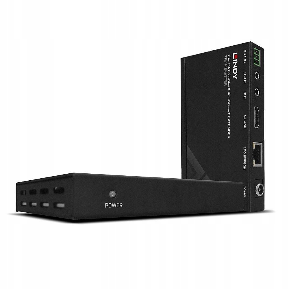Lindy Extender Hdmi HDBaseT 4K30 z Ir i RS-232, PoC, 70 m
