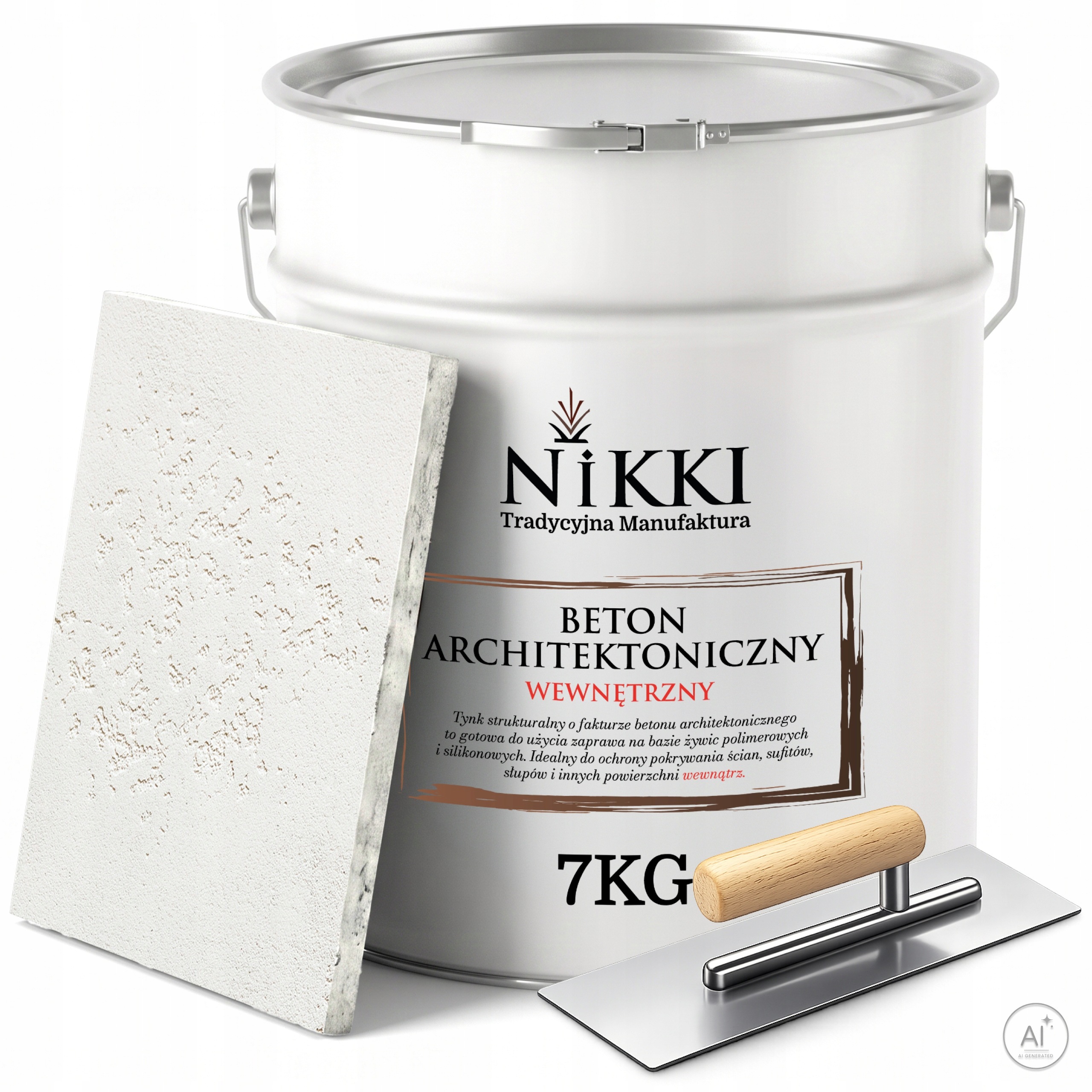 Dekorativní architektonický beton vnitřní 7 kg 5 m2 Bílý F101 Paca