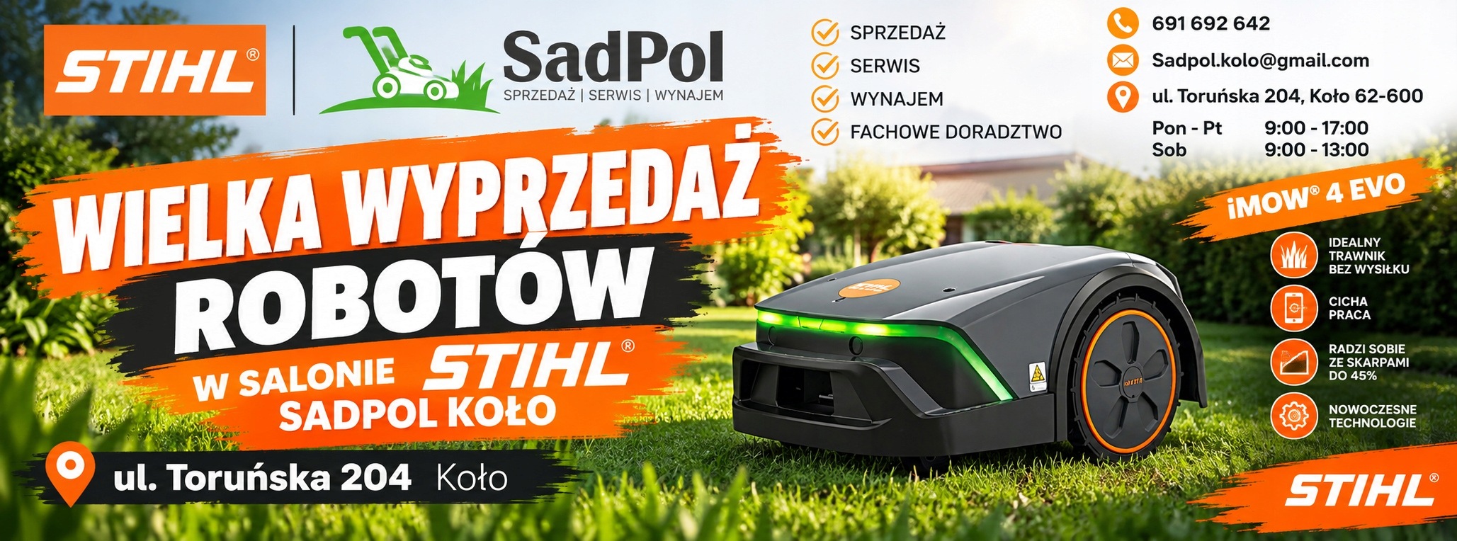 Robot koszący Stihl iMOW 4.0 Evo autonomiczny (EU2) IA02-011-1446