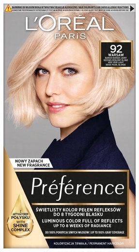 

Farba do włosów LOreal Preference 92 Warsaw