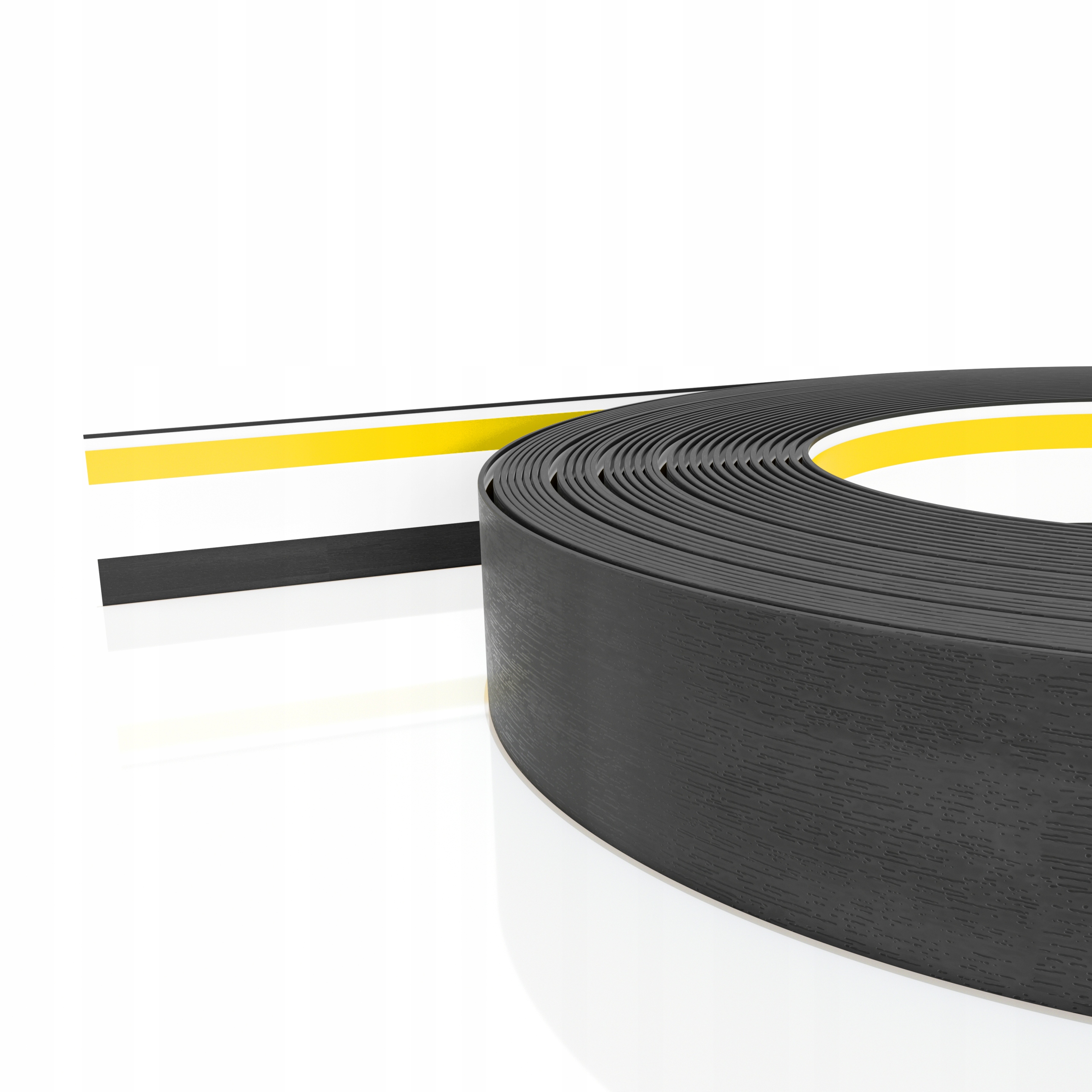 Okenní maskovací lišta Plochá Antracit 50mm pro Pvc okna 50mb