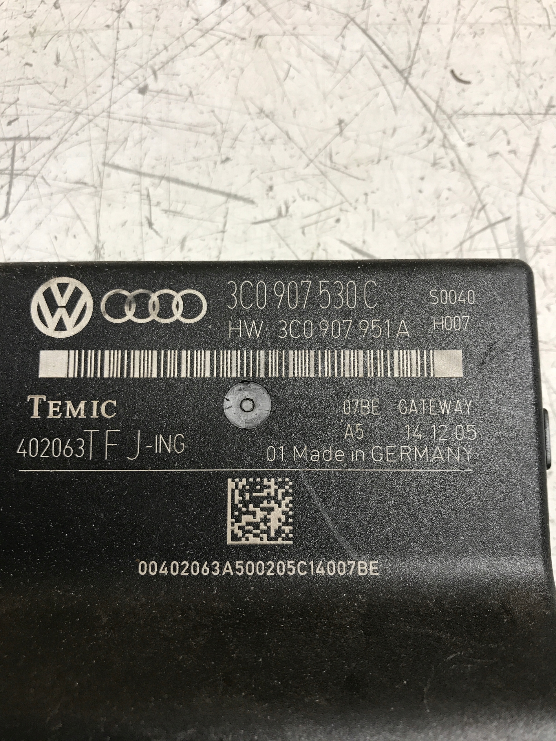 module control unit GATEWAY VW SKODA AUDI 3C0907530C