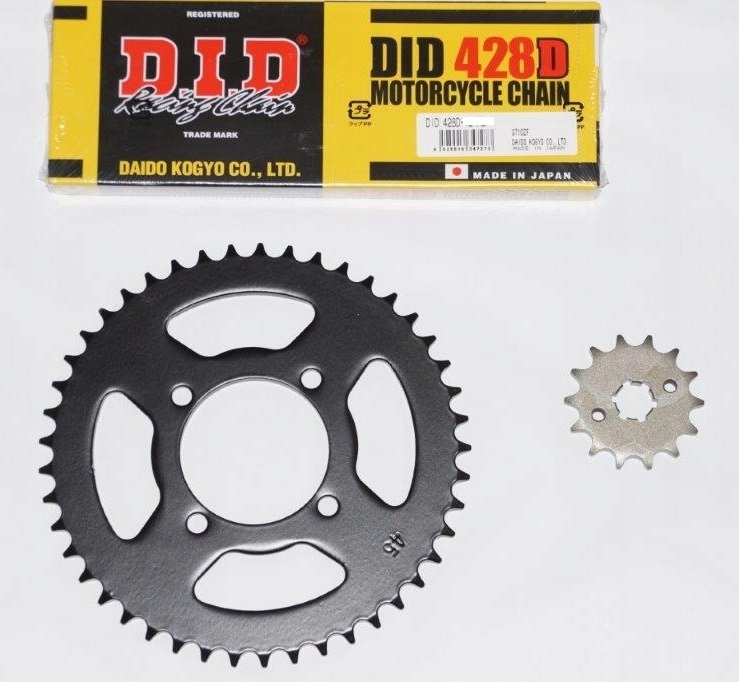 NAPĘD ZĘBATKA ŁAŃCUCH JUNAK RS 125