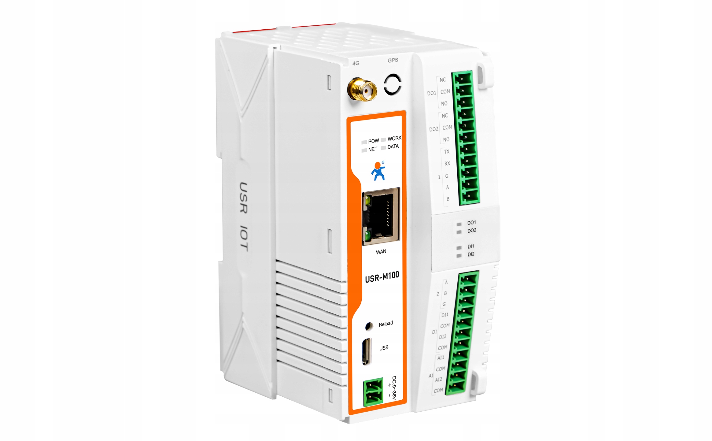 USR-M100 4G IoT I/o Rs 485 232 Ethernet Rtu