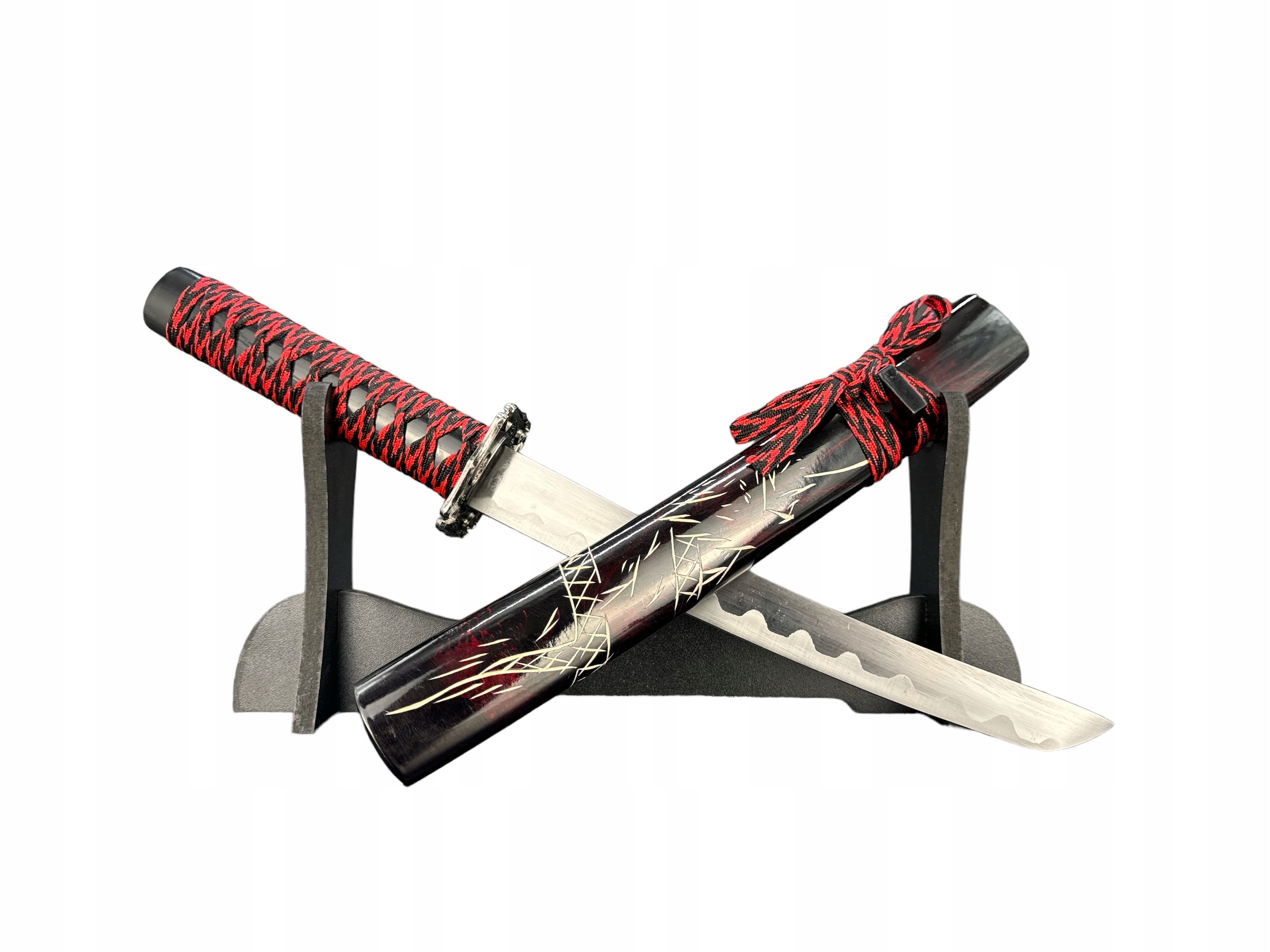 Japonská Tanto ocelová dýka s pouzdrem Stojan na nože na dopisy HKS001RS