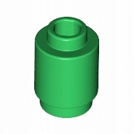 

Lego Okrągły 1x1 zielony 306228 3062b