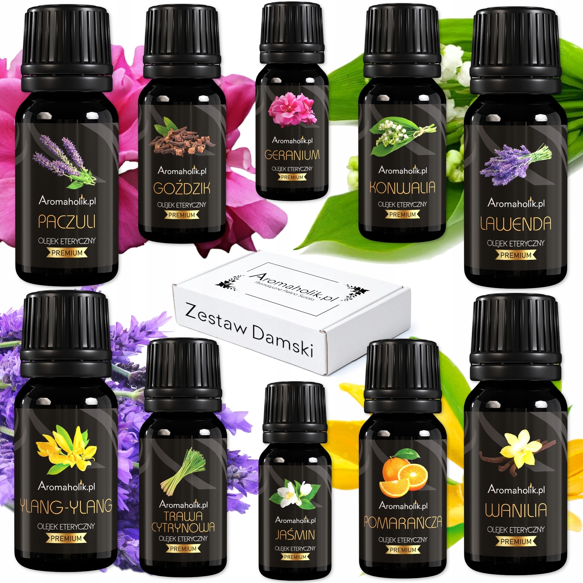 100% Naturalne Olejki Eteryczne do Sauny Egzotyczny Zestaw