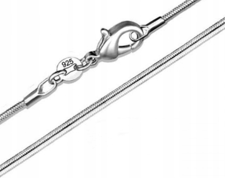 Dlouhý Stříbrný Řetízek Typu Zmijka 70 cm Řetěz Stříbro 925