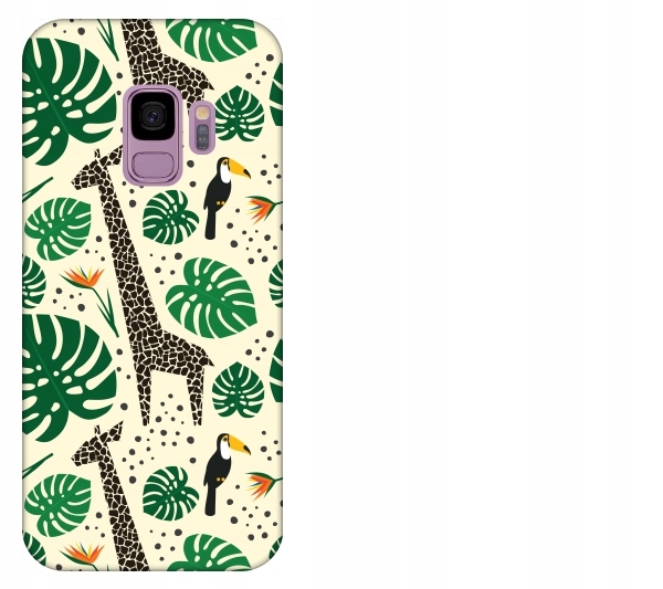 

Etui pokrowiec Samsung Galaxy S9 Żyrafy tukany dżu