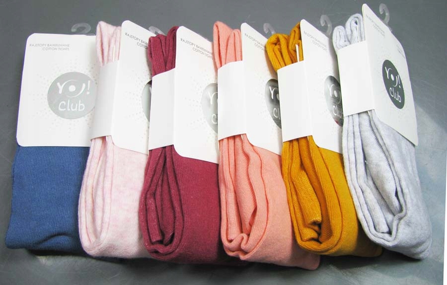 52-56 Rajstopki BAWEŁNIANE GŁADKIE rb białe Wiek dziecka 0 +