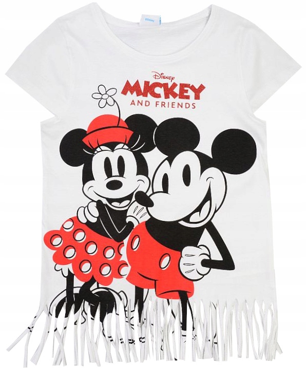 

Myszka Minnie Koszulka T-shirt Frędzle 158 R060B