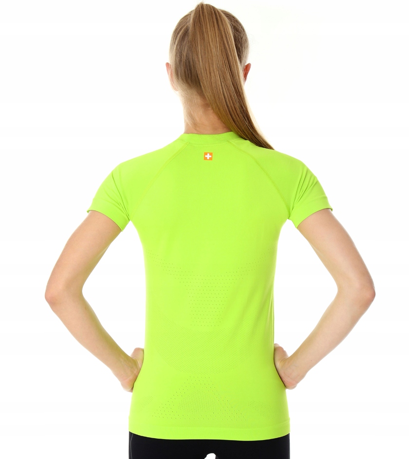 KOSZULKA TERMOAKTYWNA DAMSKA BIEGANIE BRUBECK RUN Dekolt okrągły