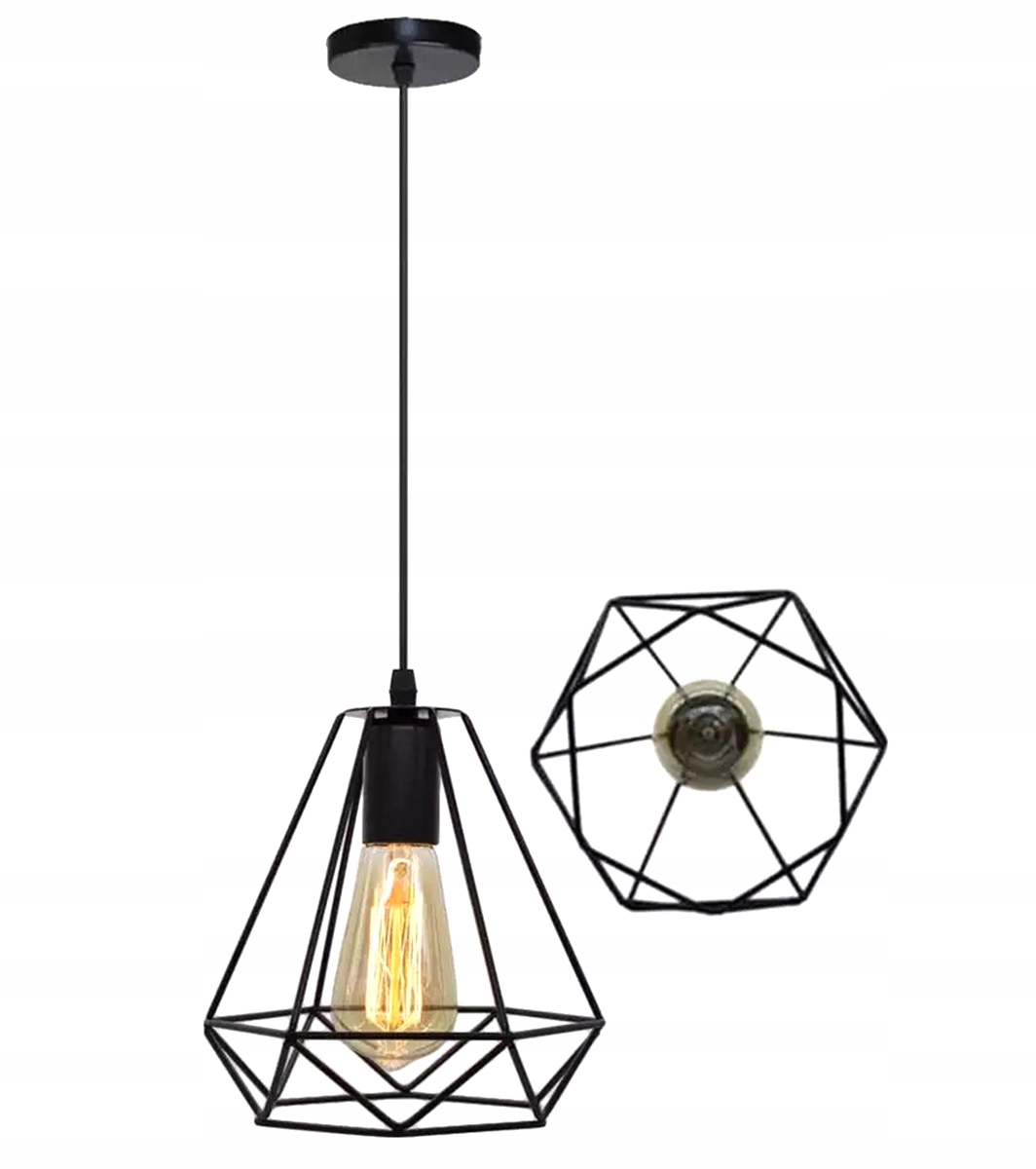 

ZD74E Lampa Sufitowa Wisząca Styl Loft Z Drutu E27
