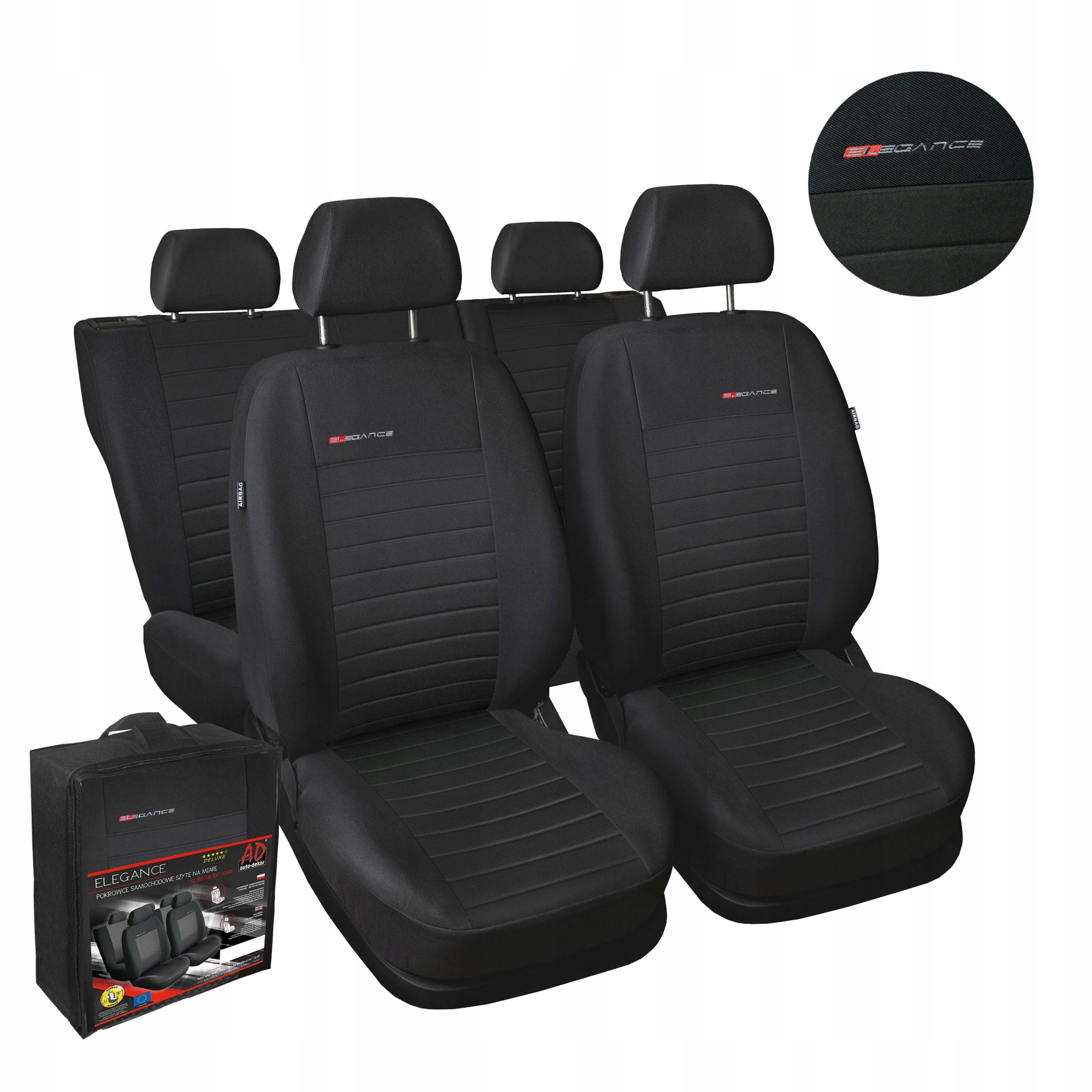 Poťahy šité na mieru pre Fiat Panda 2 II z roku 2003-2010, vzor P4