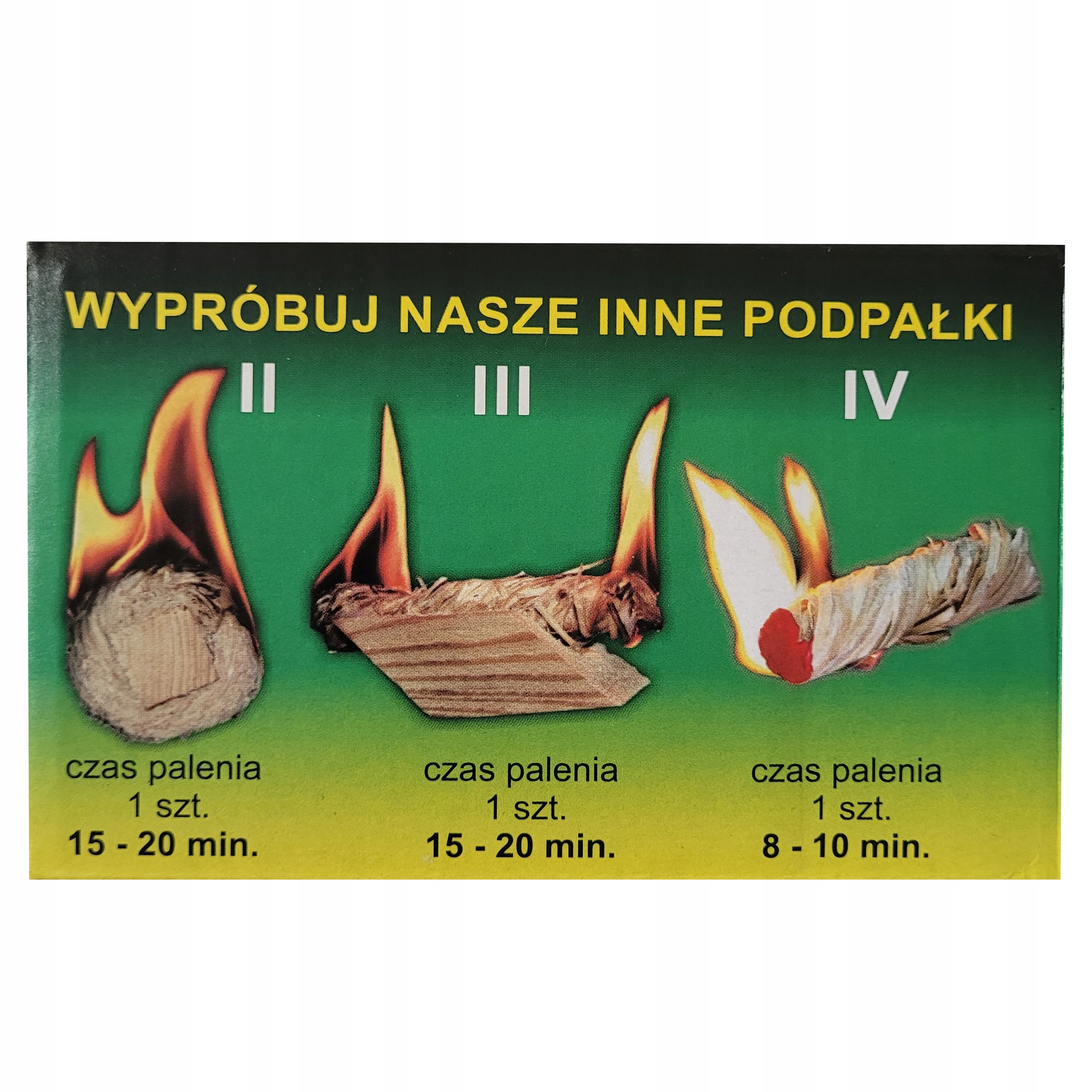 PODPAŁKA ROZPAŁKA DO KOMINKA PIECA CO GRILLA PALENISKA EKOLOGICZNA 16szt Typ produktu inne