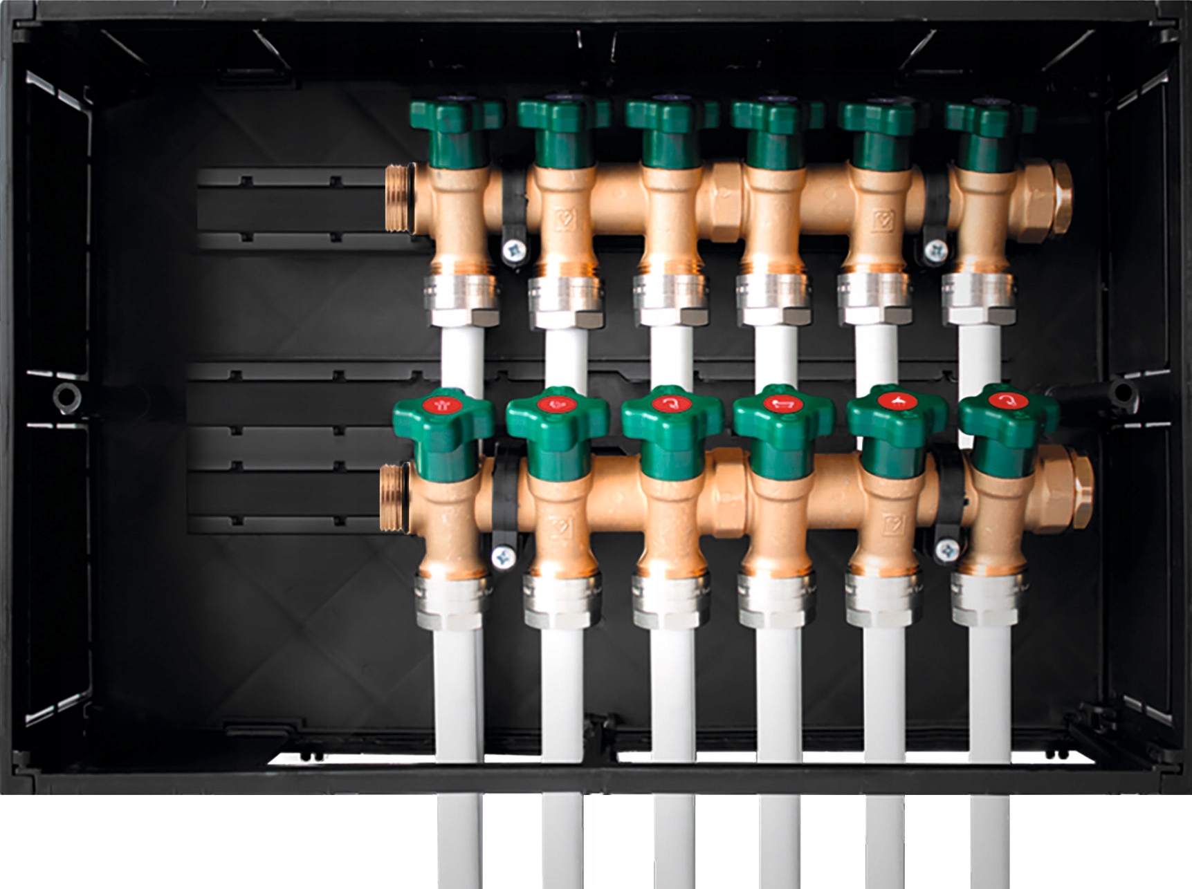 SZAFKA MONTAŻOWA ROZDZIELACZA HERZ T-LESS DO 8 OBWODÓW PODTYNKOWA Marka Herz