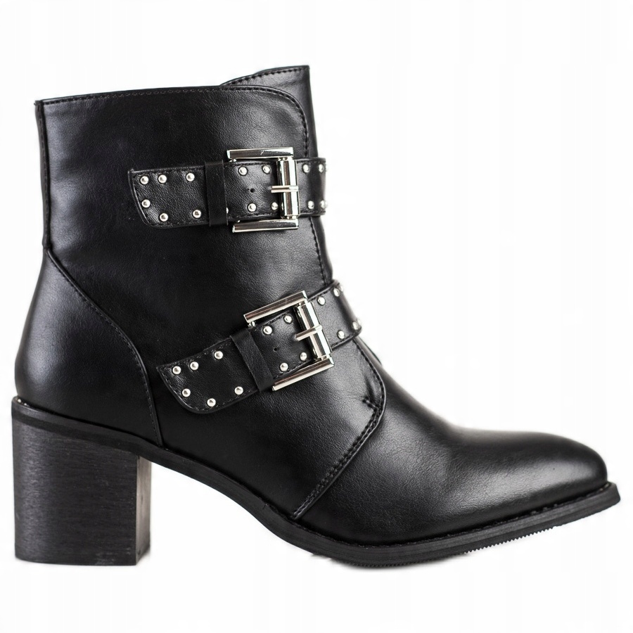 

Czarne Skóra ekologiczna Buty Sixth Sense r.37