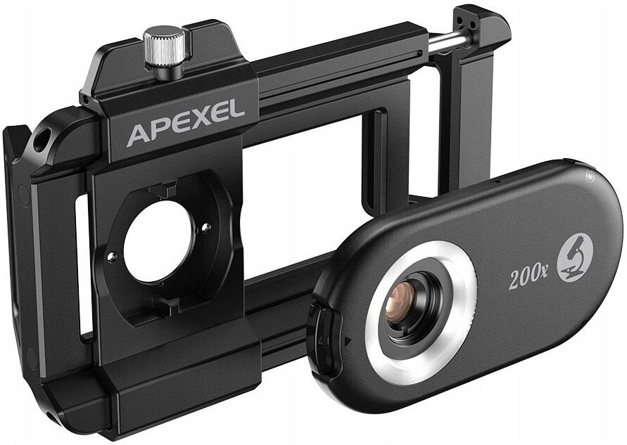 Mikroskop Na Objektiv Apexel APL-MS200 Foto Zoom Čočka 200X 2V1