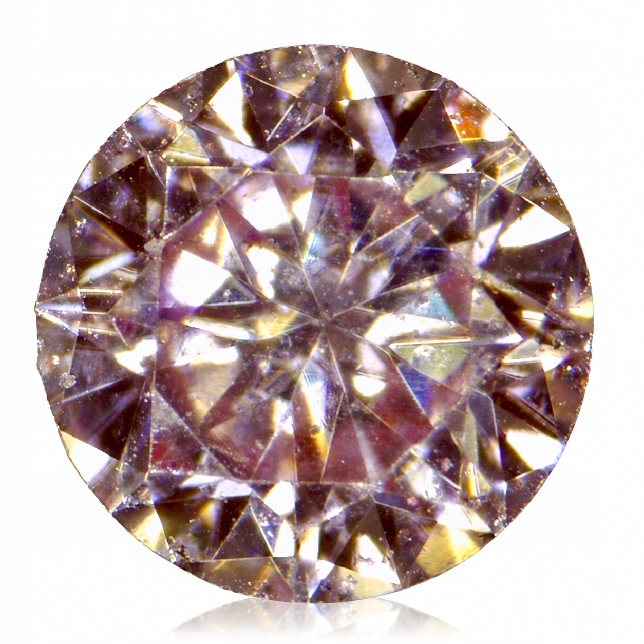 Přírodní diamant <0.01 ct Růžový VS2 Briliant certifikát Wbd