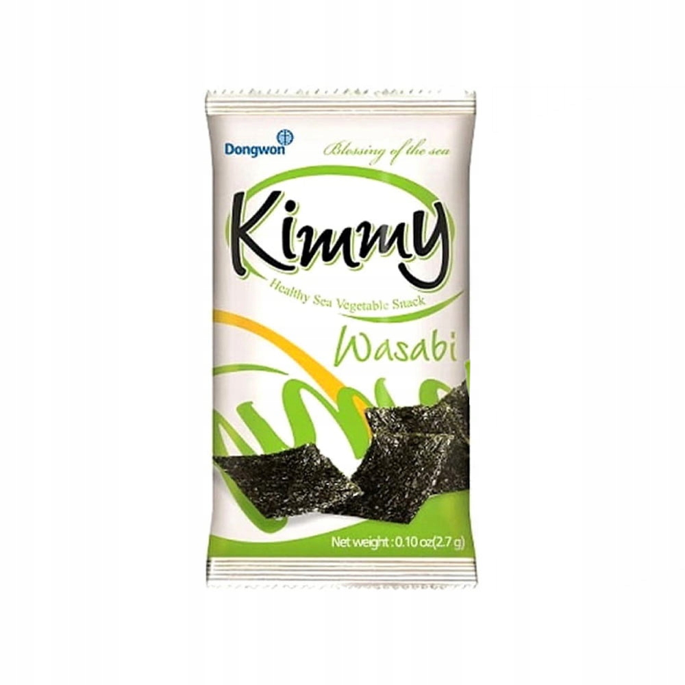 

Koreańskie Chipsy z Prażonych Nori Wasabi 2,7g
