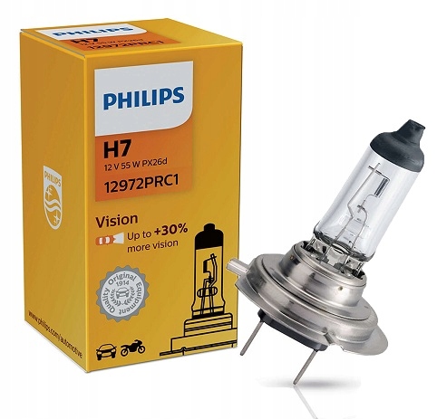 Żarówka Philips H7 Vision Premium +30% 12972PRC1