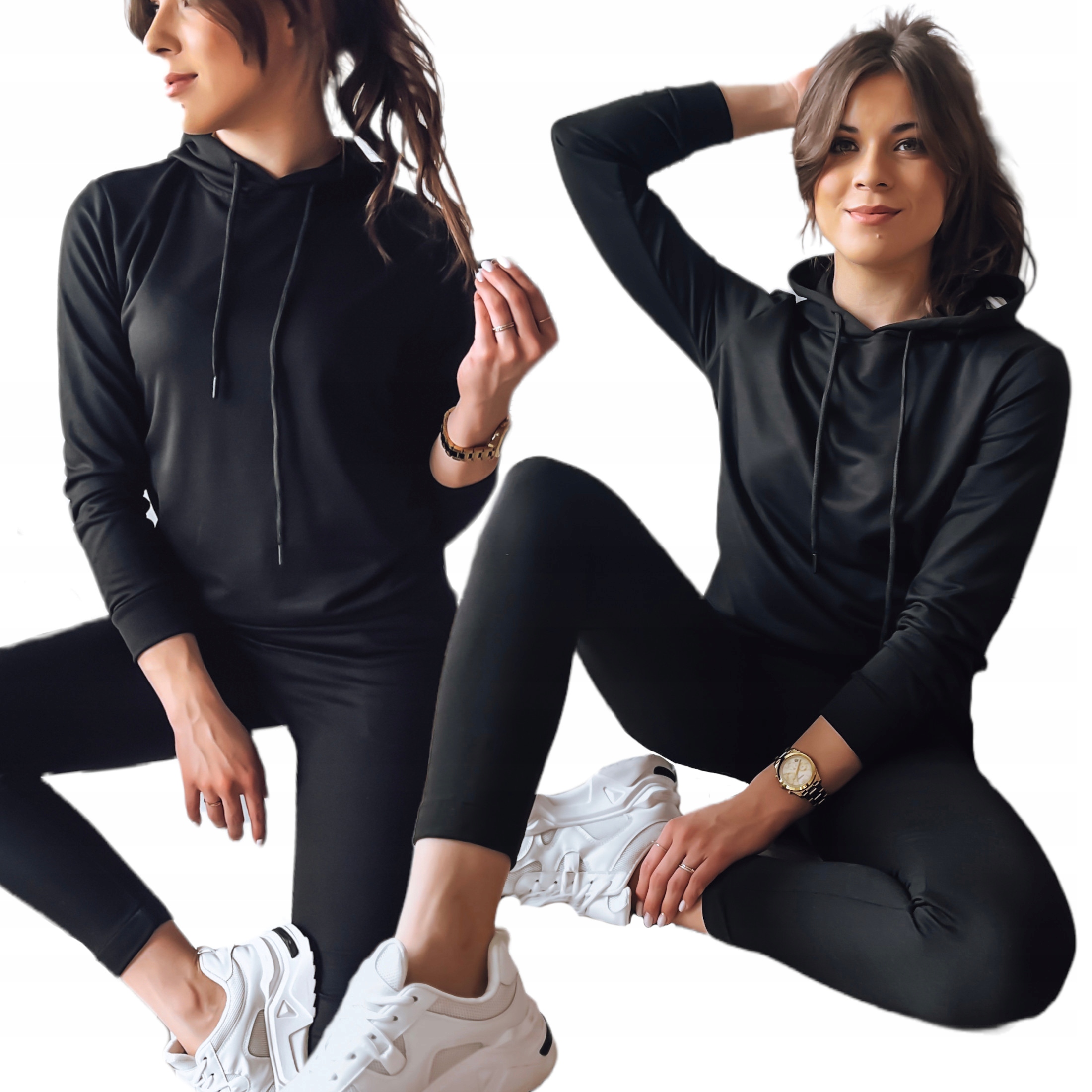 DAMSKI KOMPLET DRESOWY BLUZA SPODNIE roz. L