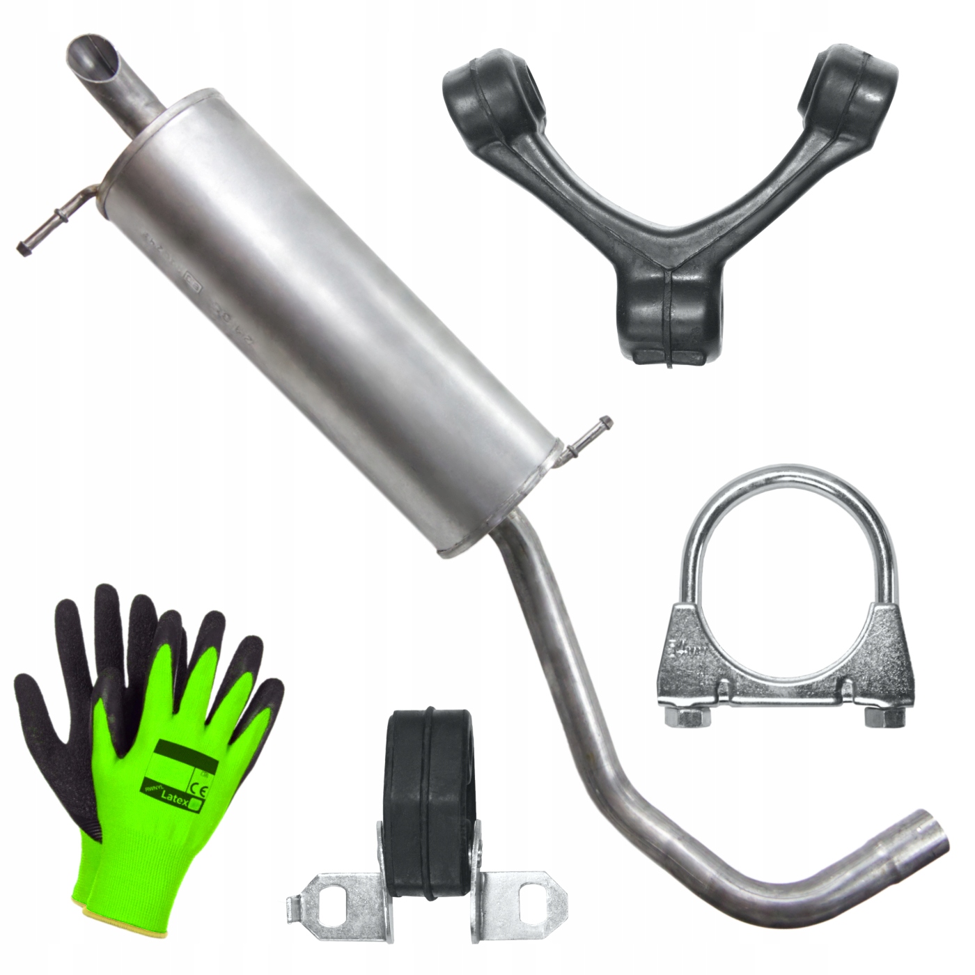 ADP-E0O71R0E5A3M5Q7 - Концевой глушитель VW Polo 4 IV 9N 01-09 1.4 HTB