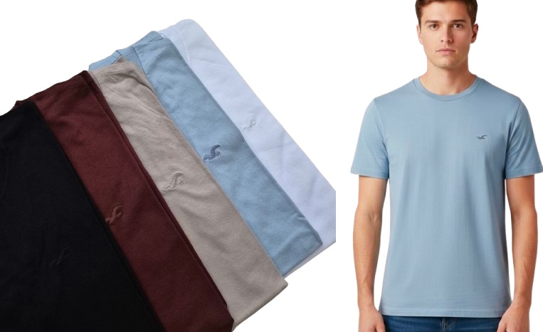 5 x tričko Abercrombie Hollister tričko S 5PAK 5-pack