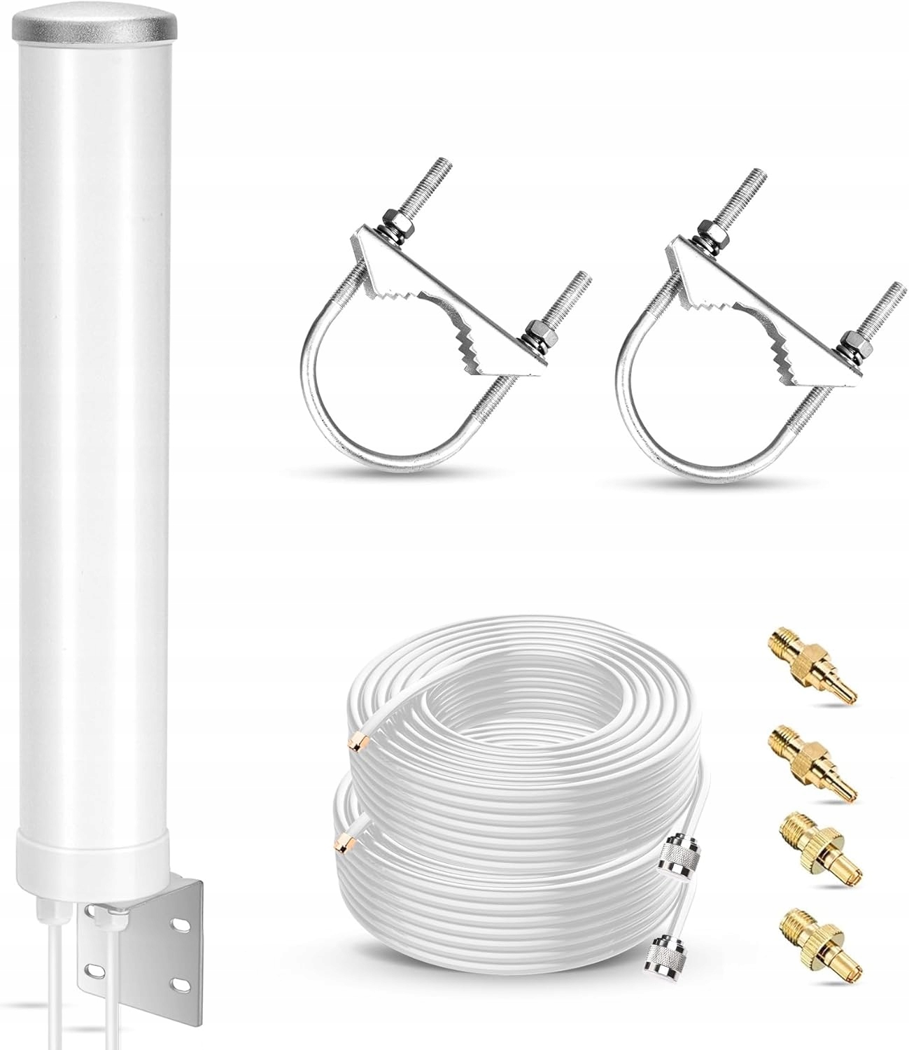 Nelawya Antena zewnętrzna 4G Lte 5G, 12 dBi, zewnętrzna antena do 15KM