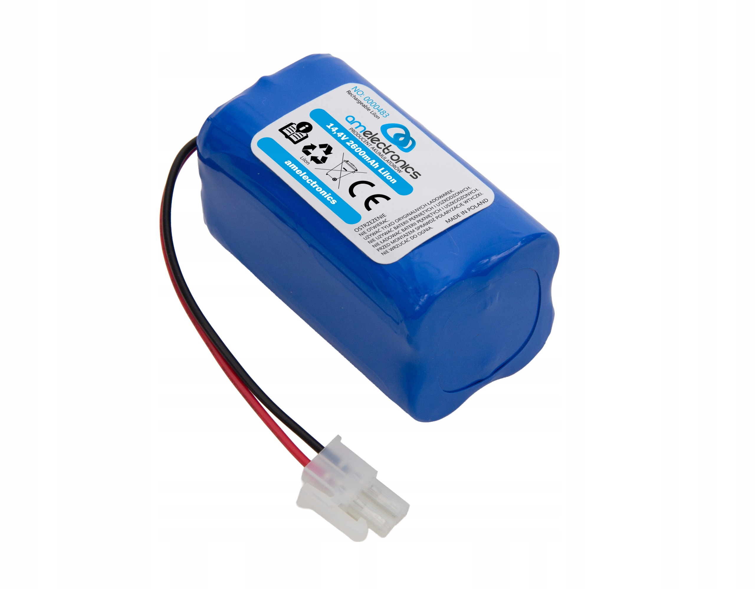 Bateria do Ilife Zaco A4 A4s A6 V7s A8 A9 A9s X620 14,4V 2,6Ah (0483)