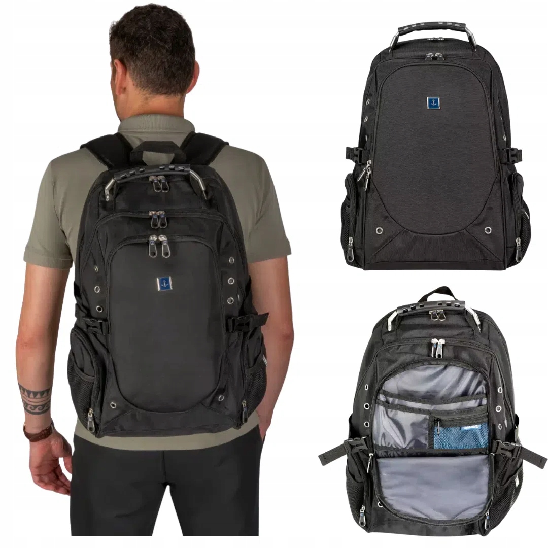 Batoh 50x33x19 do letadla 45L cestovní příruční zavazadlo černý