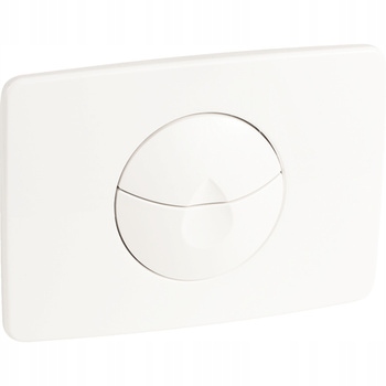 Koło Splachovacie Tlačidlo, Pevné, Biele