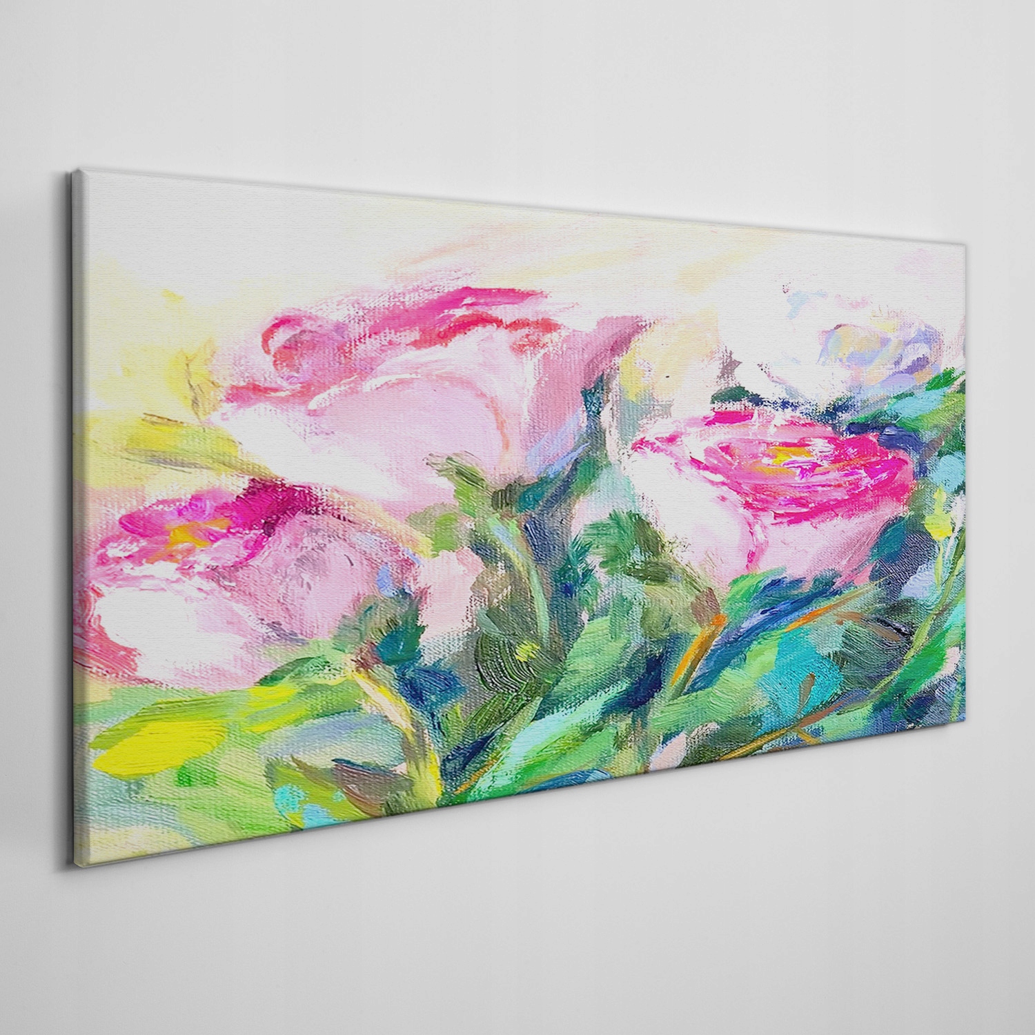 

Obraz na płótnie do salonu Malarstwo kwiaty 120x60